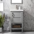 thumbnail image 1 of Bailey 20" Single Bathroom Vanity with Porcelain Top - Gray, 1 of 10