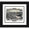 thumbnail image 1 of Bailey 23x20 Black Ornate Wood Framed with Double Matting Museum Art Print Titled - Oakdale Massachusetts - Bailey 1891, 1 of 4