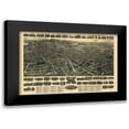 thumbnail image 1 of Bailey 24x17 Black Modern Framed Museum Art Print Titled - Meriden Connecticut - Bailey 1918, 1 of 5