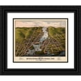 thumbnail image 1 of Bailey 24x20 Black Ornate Wood Framed with Double Matting Museum Art Print Titled - Mystic River Mystic Bridge Connecticut, 1 of 4