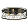thumbnail image 1 of Wry Lighting Bailey 3-light Flush Mount in Matte Black, 1 of 2