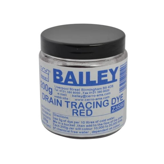 Bailey - 3590 Drain Tracing Dye - Red
