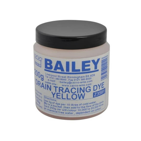 Bailey - 3591 Drain Tracing Dye - Yellow
