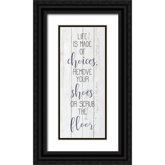 Bailey, Ann 10x18 Black Ornate Wood Framed with Double Matting Museum Art Print Titled - Choices
