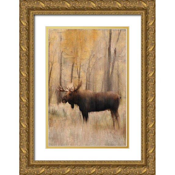 Bailey, Ann 11x14 Gold Ornate Wood Framed with Double Matting Museum Art Print Titled - Golden Fall