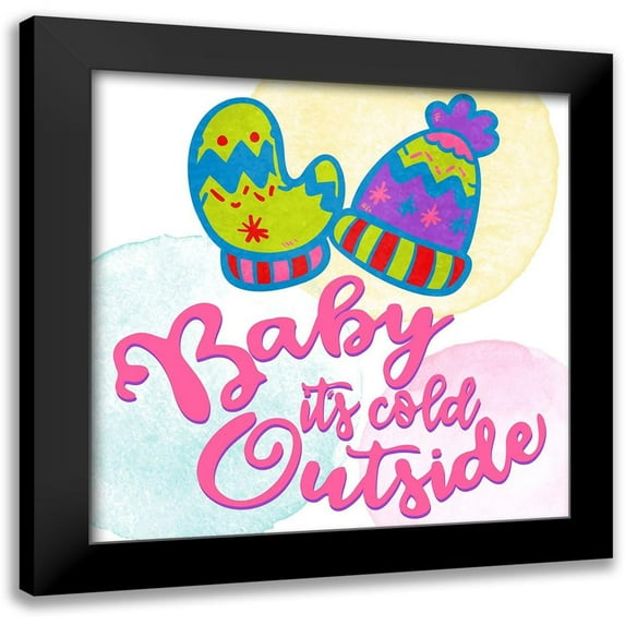 Bailey, Ann 12x12 Black Modern Framed Museum Art Print Titled - Baby Its Cold