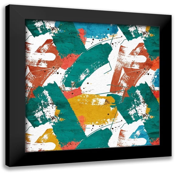 Bailey, Ann 12x12 Black Modern Framed Museum Art Print Titled - Painted Square 1
