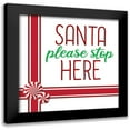 thumbnail image 1 of Bailey, Ann 12x12 Black Modern Framed Museum Art Print Titled - Santa Stop Here, 1 of 5