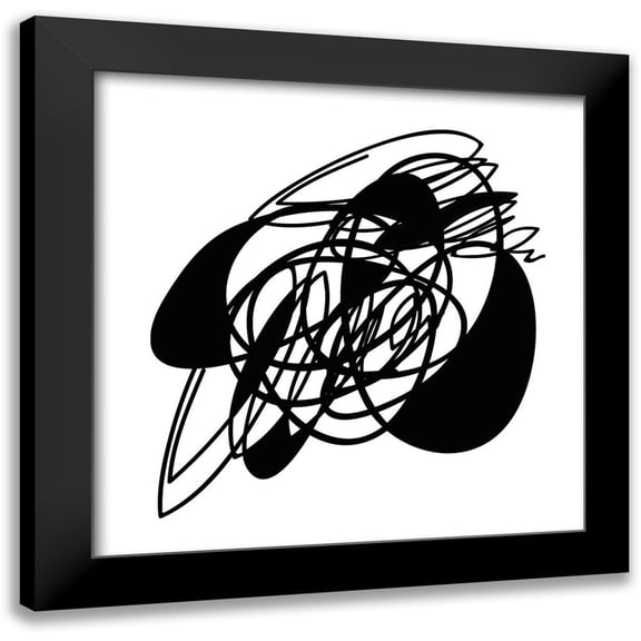 Bailey, Ann 12x12 Black Modern Framed Museum Art Print Titled - Tangle 1
