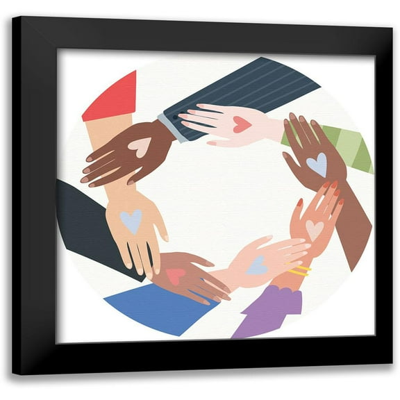 Bailey, Ann 12x12 Black Modern Framed Museum Art Print Titled - Together