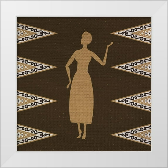 Bailey, Ann 12x12 White Modern Wood Framed Museum Art Print Titled - Woman 3