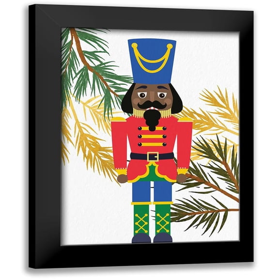 Bailey, Ann 12x14 Black Modern Framed Museum Art Print Titled - Bright Nutcracker 2 v2
