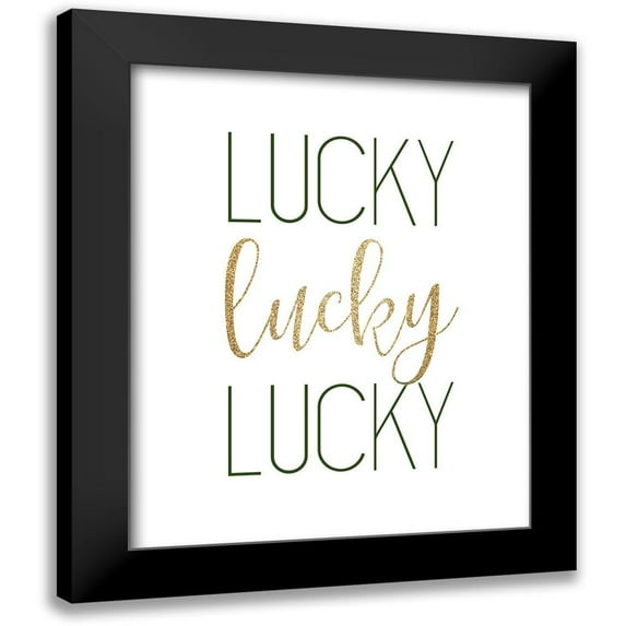 Bailey, Ann 12x14 Black Modern Framed Museum Art Print Titled - Lucky 2