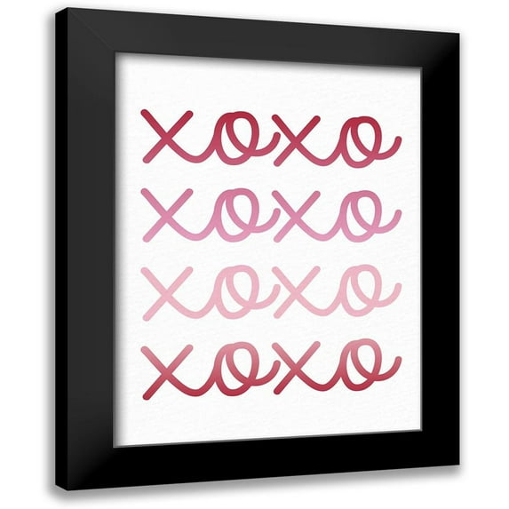 Bailey, Ann 12x14 Black Modern Framed Museum Art Print Titled - Ombre XOXO