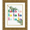 thumbnail image 1 of Bailey, Ann 12x14 Gold Ornate Wood Framed with Double Matting Museum Art Print Titled - Fa La La, 1 of 4