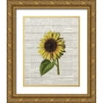 thumbnail image 1 of Bailey, Ann 12x14 Gold Ornate Wood Framed with Double Matting Museum Art Print Titled - Sunflower Print 2, 1 of 4