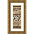 thumbnail image 1 of Bailey, Ann 13x32 Gold Ornate Wood Framed with Double Matting Museum Art Print Titled - Exotic Safari Panel, 1 of 4