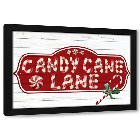 Bailey, Ann 14x11 Black Modern Framed Museum Art Print Titled - Candy Cane Lane
