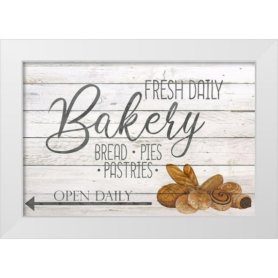 Bailey, Ann 14x11 White Modern Wood Framed Museum Art Print Titled - Bakery Fresh