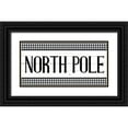 thumbnail image 1 of Bailey, Ann 14x9 Black Ornate Wood Framed with Double Matting Museum Art Print Titled - North Pole, 1 of 4