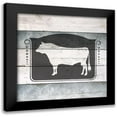 thumbnail image 1 of Bailey, Ann 15x15 Black Modern Framed Museum Art Print Titled - Farm Fresh Beef 2, 1 of 5