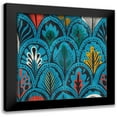 thumbnail image 1 of Bailey, Ann 15x15 Black Modern Framed Museum Art Print Titled - Feather Pattern 2, 1 of 5