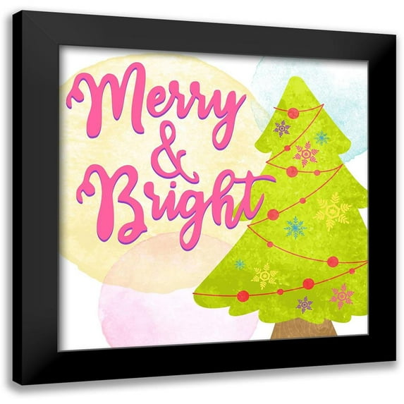 Bailey, Ann 15x15 Black Modern Framed Museum Art Print Titled - Merry and Bright