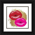 thumbnail image 1 of Bailey, Ann 15x15 Black Ornate Wood Framed with Double Matting Museum Art Print Titled - Lipstick 3, 1 of 4