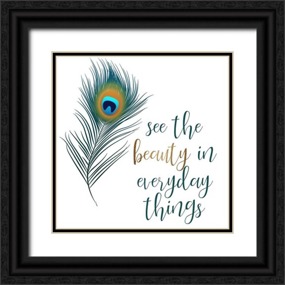 Bailey, Ann 15x15 Black Ornate Wood Framed with Double Matting Museum Art Print Titled - See the Beauty