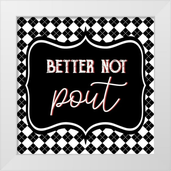 Bailey, Ann 15x15 White Modern Wood Framed Museum Art Print Titled - Pout