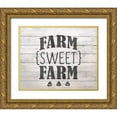 thumbnail image 1 of Bailey, Ann 18x15 Gold Ornate Wood Framed with Double Matting Museum Art Print Titled - Farm Sweet Farm, 1 of 4
