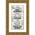 thumbnail image 1 of Bailey, Ann 18x32 Gold Ornate Wood Framed with Double Matting Museum Art Print Titled - Cabin Rules 2, 1 of 4