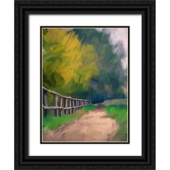Bailey, Ann 19x24 Black Ornate Wood Framed with Double Matting Museum Art Print Titled - Pathway