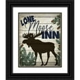 thumbnail image 1 of Bailey, Ann 20x24 Black Ornate Wood Framed with Double Matting Museum Art Print Titled - Lone Moose Inn, 1 of 4