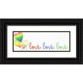 thumbnail image 1 of Bailey, Ann 24x11 Black Ornate Wood Framed with Double Matting Museum Art Print Titled - Love Balloons 2, 1 of 4
