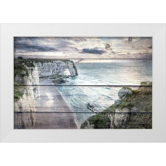 Bailey, Ann 24x17 White Modern Wood Framed Museum Art Print Titled - Cliff View