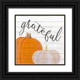 thumbnail image 1 of Bailey, Ann 26x26 Black Ornate Wood Framed with Double Matting Museum Art Print Titled - Grateful Pumpkins, 1 of 4