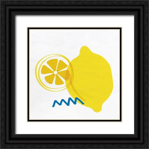 Bailey, Ann 26x26 Black Ornate Wood Framed with Double Matting Museum Art Print Titled - Lemon Drop 2
