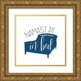 thumbnail image 1 of Bailey, Ann 26x26 Gold Ornate Wood Framed with Double Matting Museum Art Print Titled - Namastay in Bed, 1 of 4