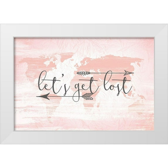 Bailey, Ann 32x23 White Modern Wood Framed Museum Art Print Titled - Lets get Lost