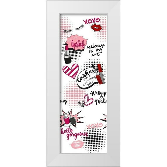Bailey, Ann 7x14 White Modern Wood Framed Museum Art Print Titled - Makeup