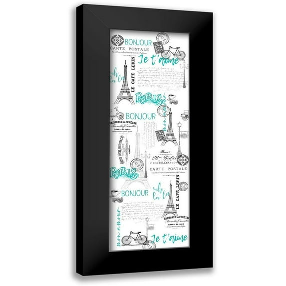 Bailey, Ann 9x18 Black Modern Framed Museum Art Print Titled - Bonjour