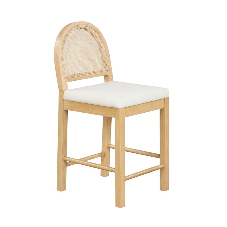 Natural rattan bar online stool