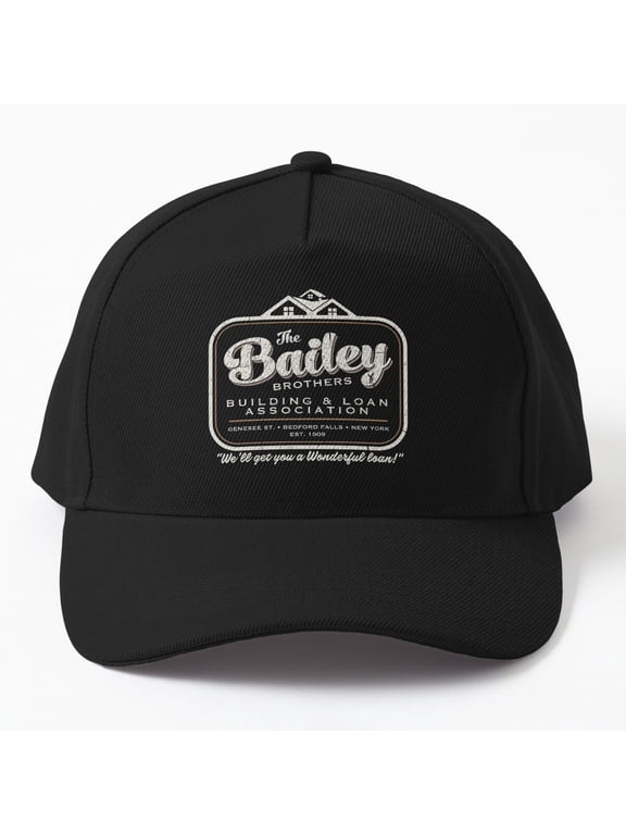 Bailey Brothers Wonderful Life Baseball Hat, Classic Film Fan Graphic Design, Classic Cap