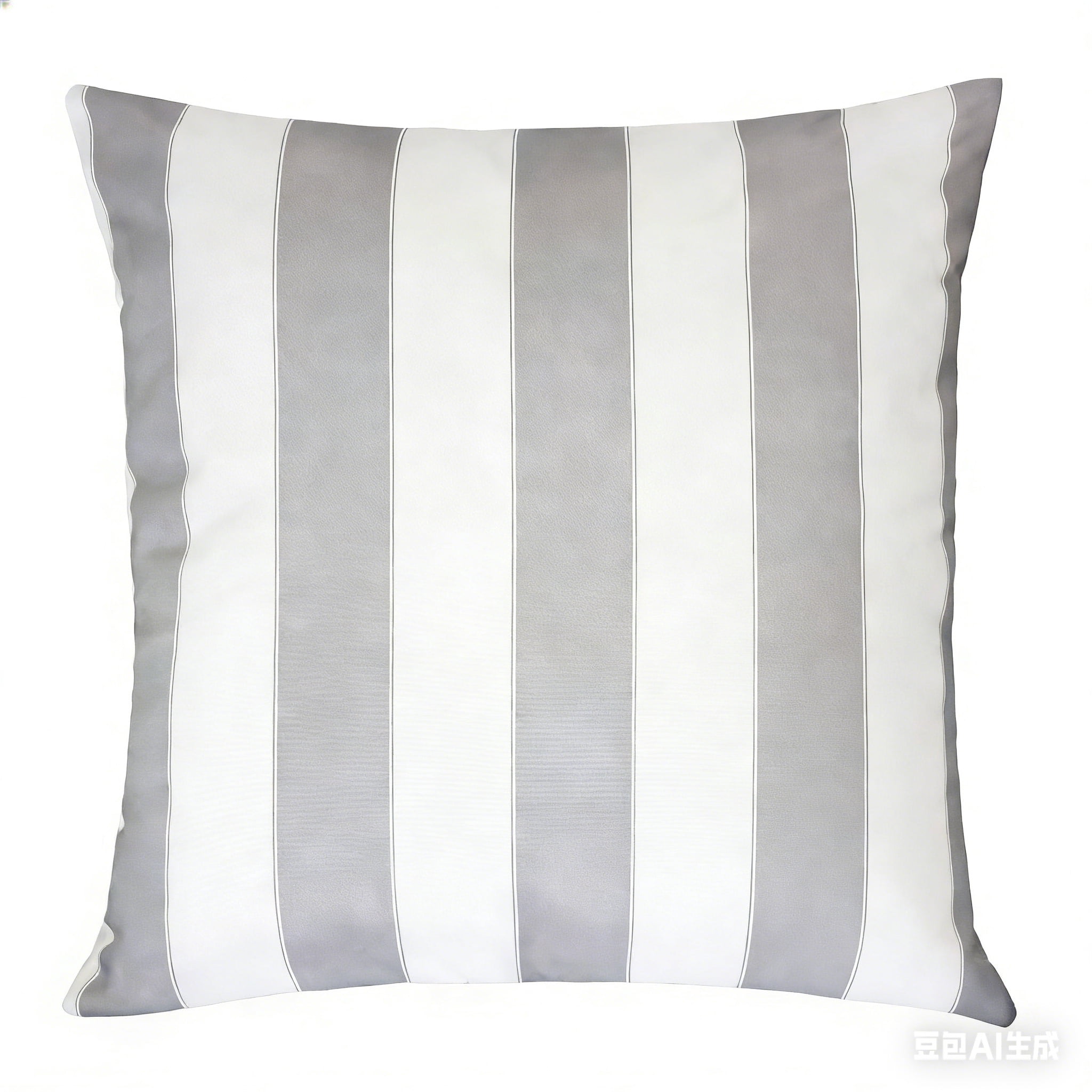 Bailey Gray Square Outdoor Throw Pillow