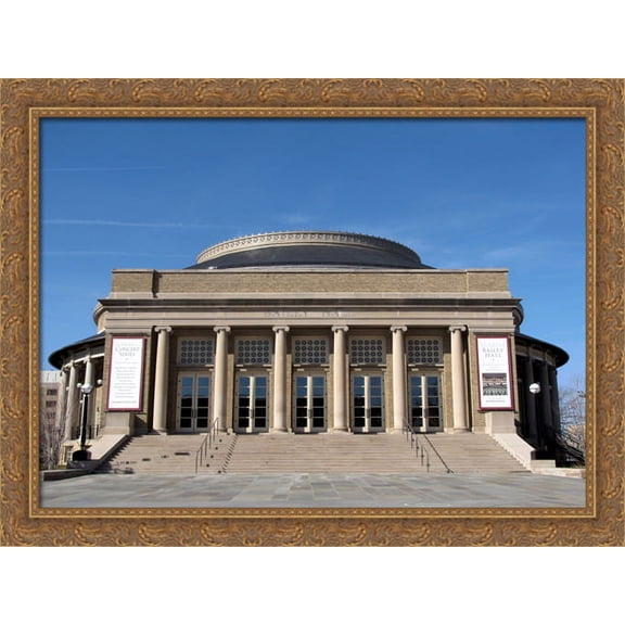 Bailey Hall at Cornell University 36x28 Large Gold Ornate Wood Framed Canvas Art