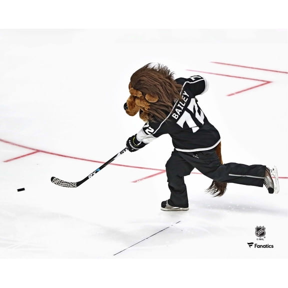 Bailey Los Angeles Kings Unsigned Black Jersey Shooting Photograph
