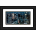 thumbnail image 1 of Bailey, Nathan 18x11 Black Ornate Wood Framed with Double Matting Museum Art Print Titled - Blue Manhattan, 1 of 4