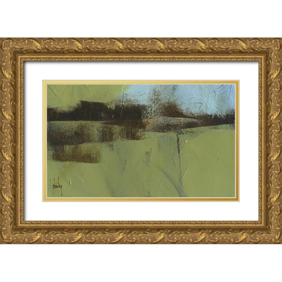 Bailey, Paul 14x10 Gold Ornate Wood Framed with Double Matting Museum Art Print Titled - Road Again