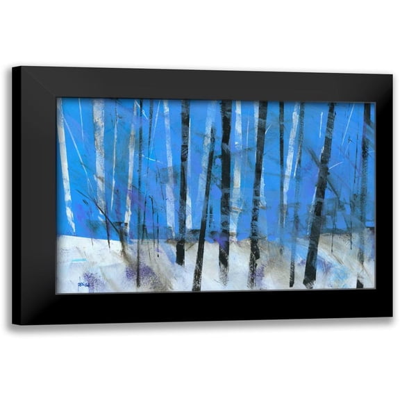 Bailey, Paul 14x11 Black Modern Framed Museum Art Print Titled - Birch and Black Ash Saplings